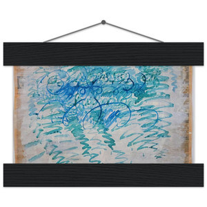 Paul Thek Untitled Blue ZigZags 1988 Poster with Hanger