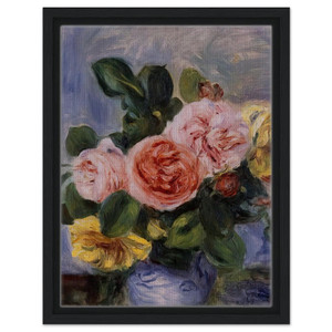 PierreAuguste Renoir  Roses in a Vase N2 Framed Canvas