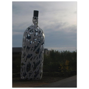 Claes Oldenburg  THE BOTTLE OF NOTES 1993 Aluminum Print