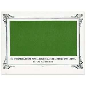 Alphonse Allais Green Back Pimps in Grass Drinking Absinthe Aluminum Print