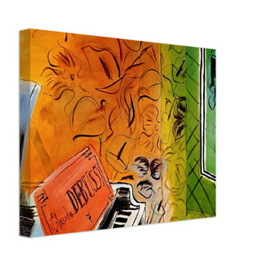 Raoul Dufy  HOMAGE TO CLAUDE DEBUSSY 1952 Canvas