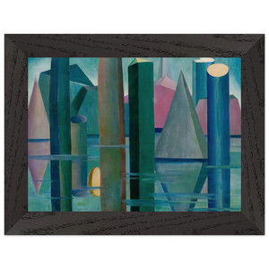 Tarsila do Amaral  Calmaria II Premium Wooden Framed Art Print / Poster