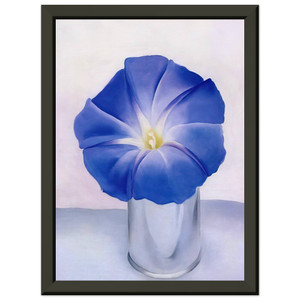 Georgia OKeeffe  Blue Morning Glory Premium Metal Framed Art Print / Poster