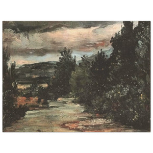 Paul Cezanne  River in the plain Wood Print