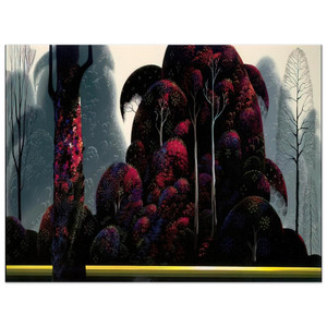 Eyvind Earle  Crimson Eucalyptus Aluminum Print