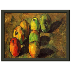 Paul Cezanne Seven Apples Still Life Premium Metal Framed Art Print / Poster