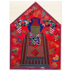 Miriam Schapiro  The Poet  Feminist Art PD Pattern and Decoration Wood Print