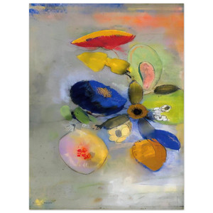 Odilon Redon  FLOWERS 3 Aluminum Print