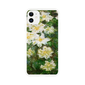 claude monet - White Clematis Clear case
