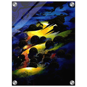Eyvind Earle  Sunset Flame Acrylic Print