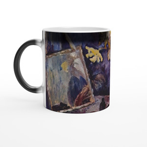 Natalia Goncharova - Still life with shoe and mirror - 1906 Magic Ceramic Mug