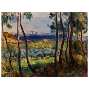 PierreAuguste Renoir  Pines in the Vicinity of Cagnes Wood Print