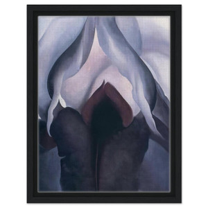 Georgia OKeeffe  Black Iris III Framed Canvas