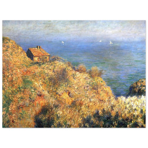 claude monet  Fishermans House at Varengeville Aluminum Print