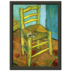 Vincent van Gogh  Van Goghs Chair Premium Metal Framed Art Print / Poster