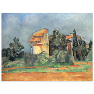 Paul Cezanne  The Pigeon Tower At Bellevue Aluminum Print