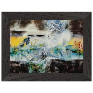 Roberto Matta ABRIR EL CUBO Premium Wooden Framed Art Print / Poster