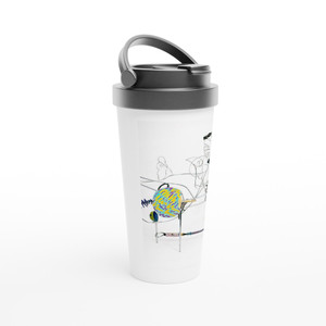 Nancy Graves - GRANDE NATURE MORTE 1987 Travel Mug