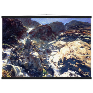 John Singer Sargent Glacier Streams Matte Paper Poster with Hanger