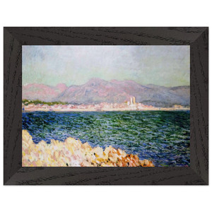 claude monet  The Gulf of Antibes Premium Wooden Framed Art Print / Poster