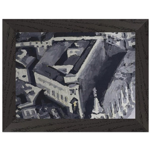 Gerhard Richter  TOWNSCAPE M2 1968 Premium Wooden Framed Art Print / Poster