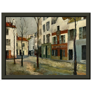 Maurice Utrillo SQUARE TERTRE ON MONTMARTRE 2 Premium Metal Framed Art Print