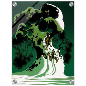 Eyvind Earle  Snow Covered Bonsai Acrylic Print