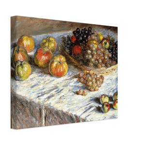 claude monet  Still Life with Apples And Grapes Canvas