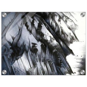 Eyvind Earle  Cliffs of Darkness Acrylic Print