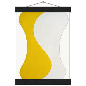 Leon Polk Smith Yellow White Sun 1959 Poster with Hanger