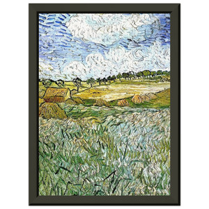 Vincent van Gogh  The Plain at Auvers Premium Metal Framed Art Print / Poster