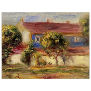 PierreAuguste Renoir  The Artist s House Aluminum Print