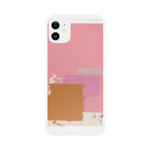 John Hoyland - Brown Black on Pink - 1971 Clear case