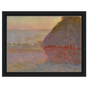 claude monet  Grainstack Sunset Framed Canvas