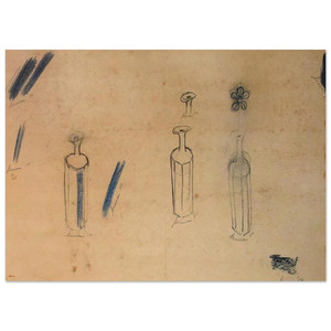 Morris Graves  Bottles and Flowers  1956 Fine Art Poster / Art Print