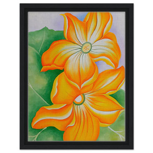 Georgia OKeeffe  Squash Blossoms Framed Canvas