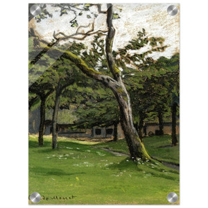 claude monet  Norman Farm through the Trees Acrylic Print
