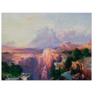 Thomas Moran  Rock Towers of the Rio Virgin Wood Print