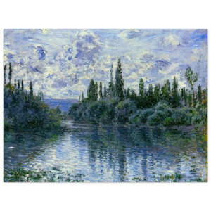 claude monet  Arm of the Seine near Vetheuil Aluminum Print