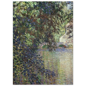 claude monet  Watermill at Limetz Fine Art Poster / Art Print