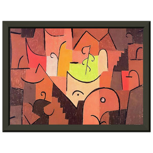 Paul Klee  STAGE LANDSCAPE 1922 Premium Metal Framed Art Print / Poster