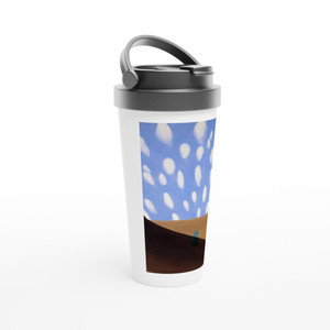 Georgia OKeeffe - In the Patio VIII Travel Mug