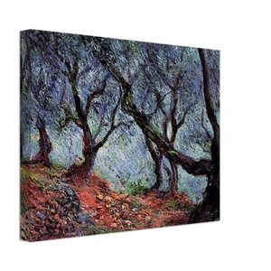 claude monet  Grove of Olive Trees in Bordighera Canvas