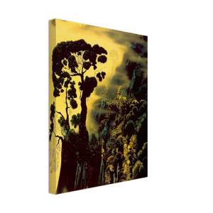 Eyvind Earle  Sunset Silhouette Canvas