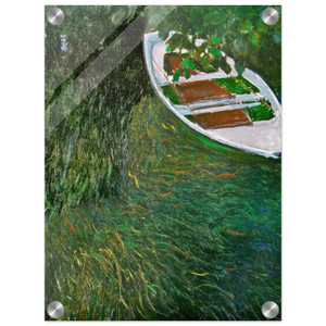 claude monet  The Row Boat Acrylic Print