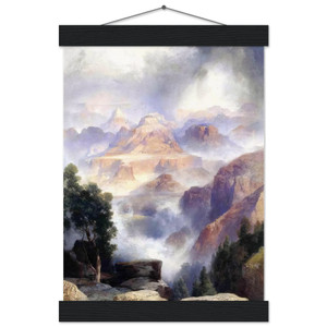 Moran Showery Grand Canyon Museum-Quality Matte Paper Poster with Hanger