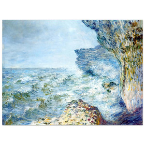 claude monet  The Sea at Fecamp Aluminum Print
