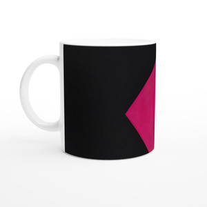 Lorser Feitelson - Magical Space Forms Black Fuchsia - 1951 Ceramic Mug