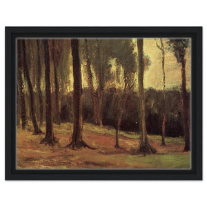 Vincent van Gogh  Edge of a Wood Framed Canvas