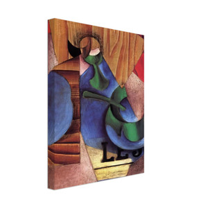 Juan Gris  GLASS CUP AND NEWSPAPER 1913 Canvas